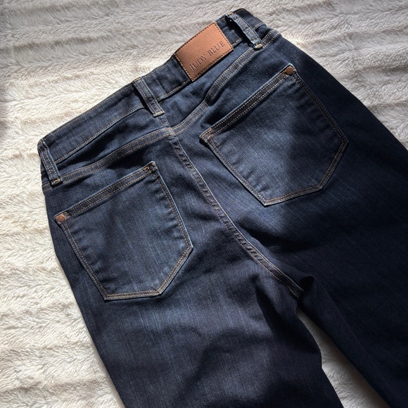 Judy Blue Women's Kimberly Classic Straight Fit Jeans in Dark Wash Blue Sz 7/28 - Picture 8 of 12